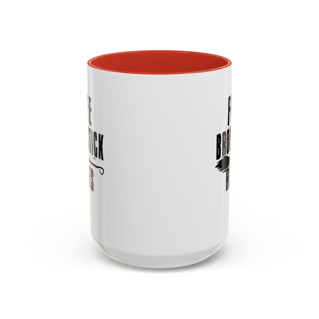 Free Broomstick Rides - Accent Coffee Mug (11, 15oz)