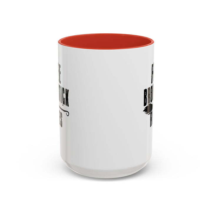Free Broomstick Rides - Accent Coffee Mug (11, 15oz)