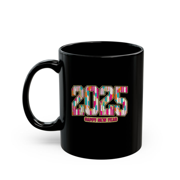 2025 Happy New Year - Black Mug (11oz, 15oz)