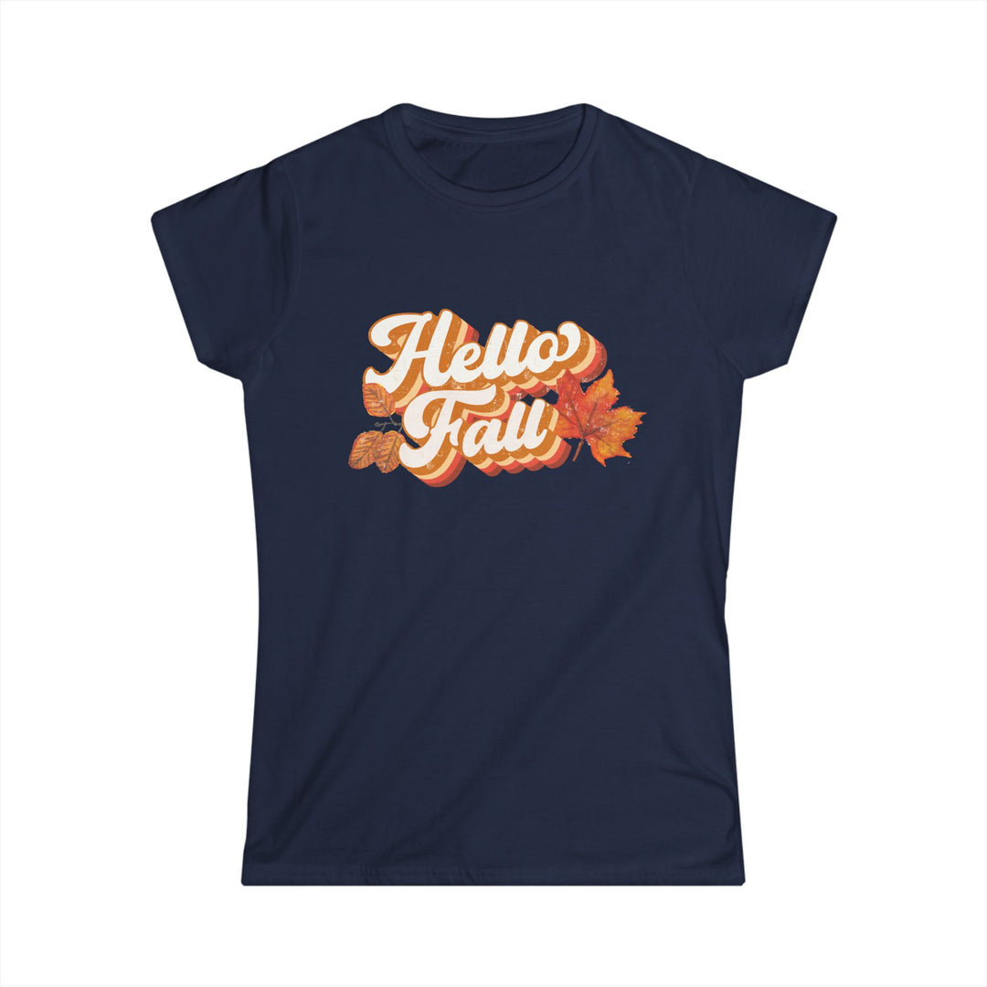 Retro Hello Fall - Women's Softstyle Tee