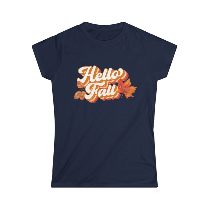 Retro Hello Fall - Women's Softstyle Tee