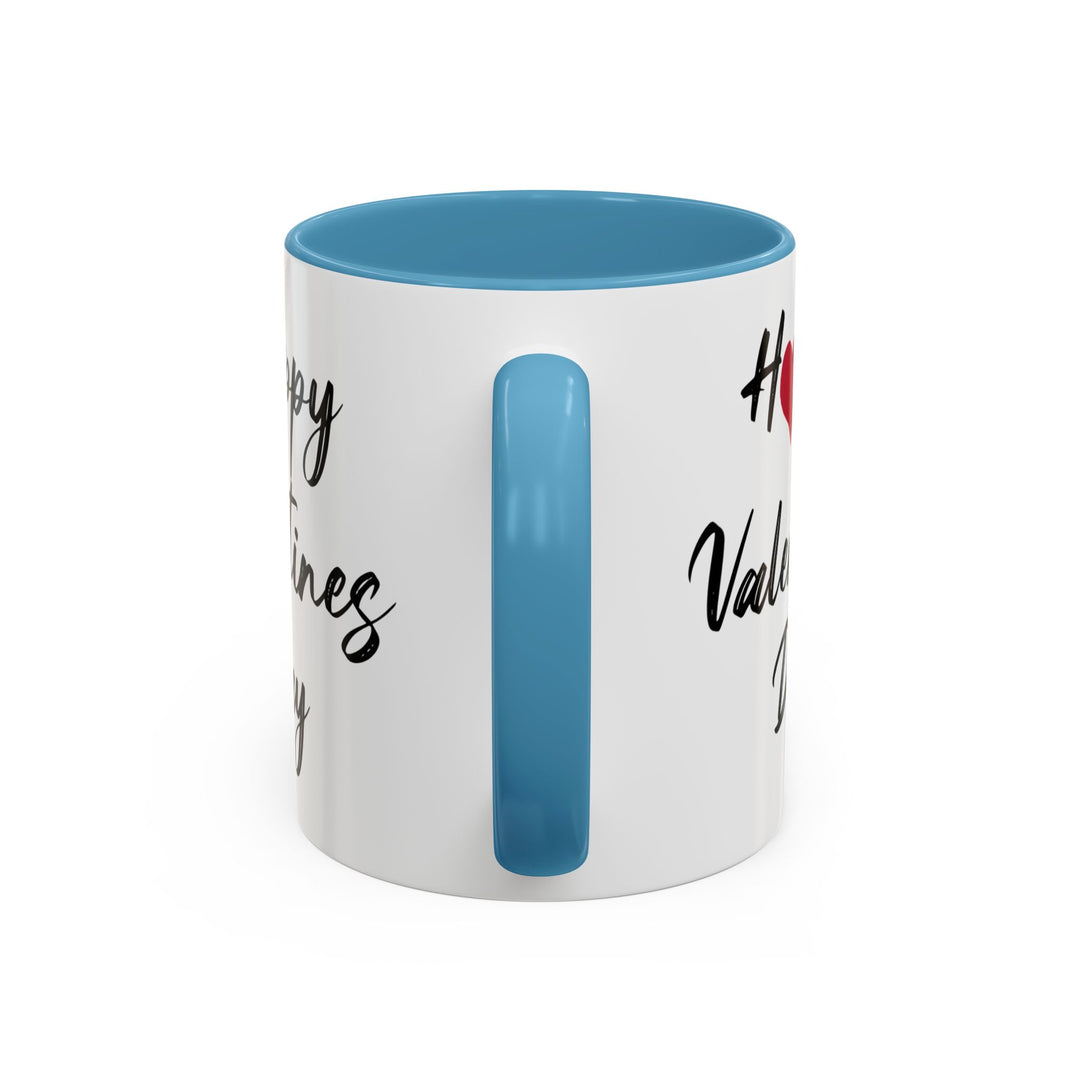 Happy Valentines Day - Accent Coffee Mug (11, 15oz)