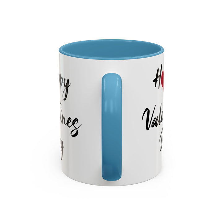 Happy Valentines Day - Accent Coffee Mug (11, 15oz)
