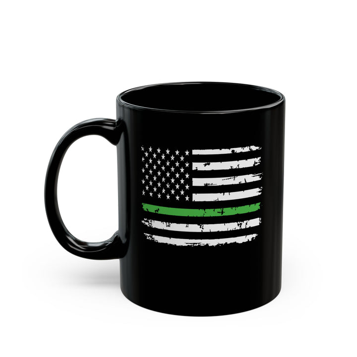 Green Line Flag - Black Mug (11oz, 15oz)