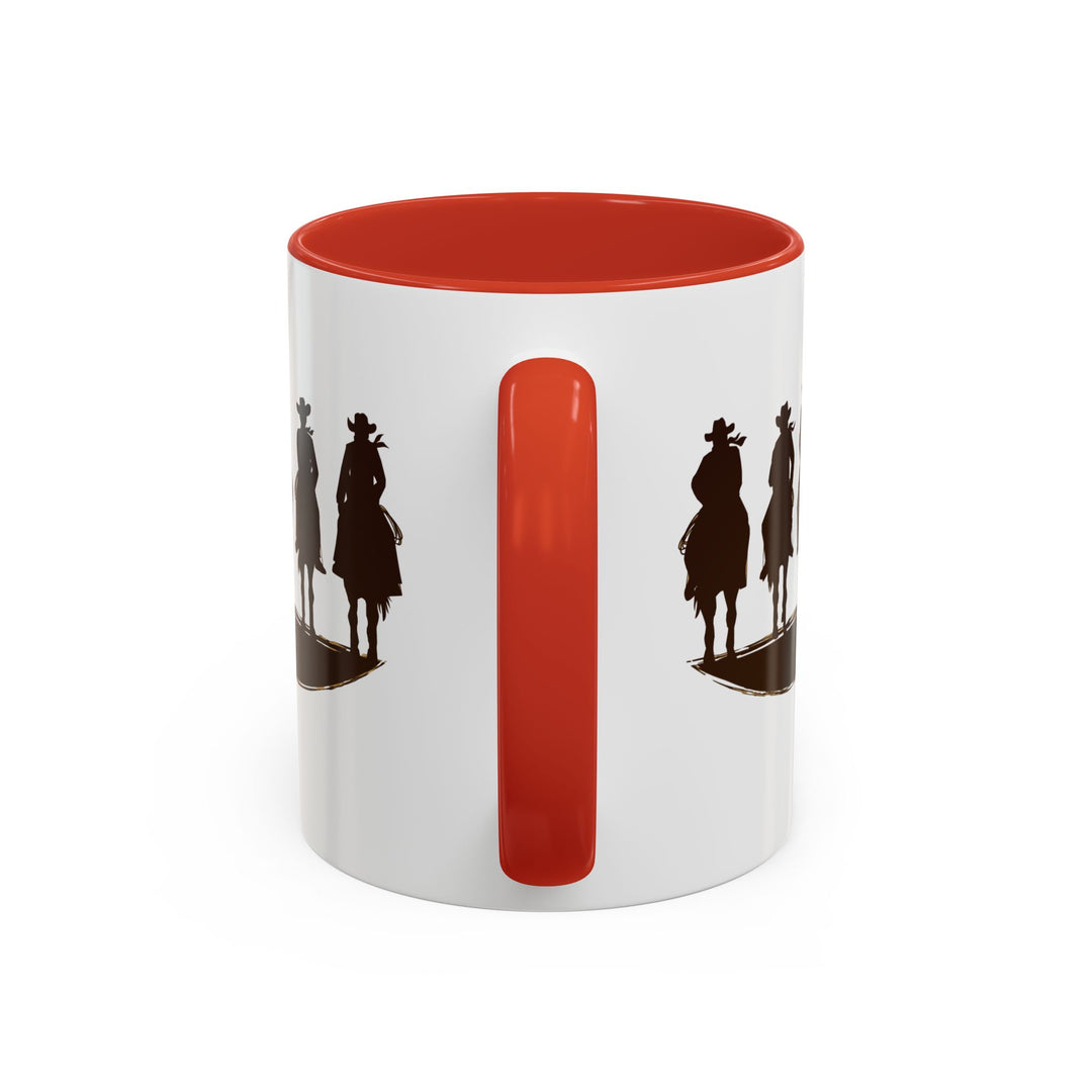 Cowboy Silhouette - Accent Coffee Mug (11, 15oz)