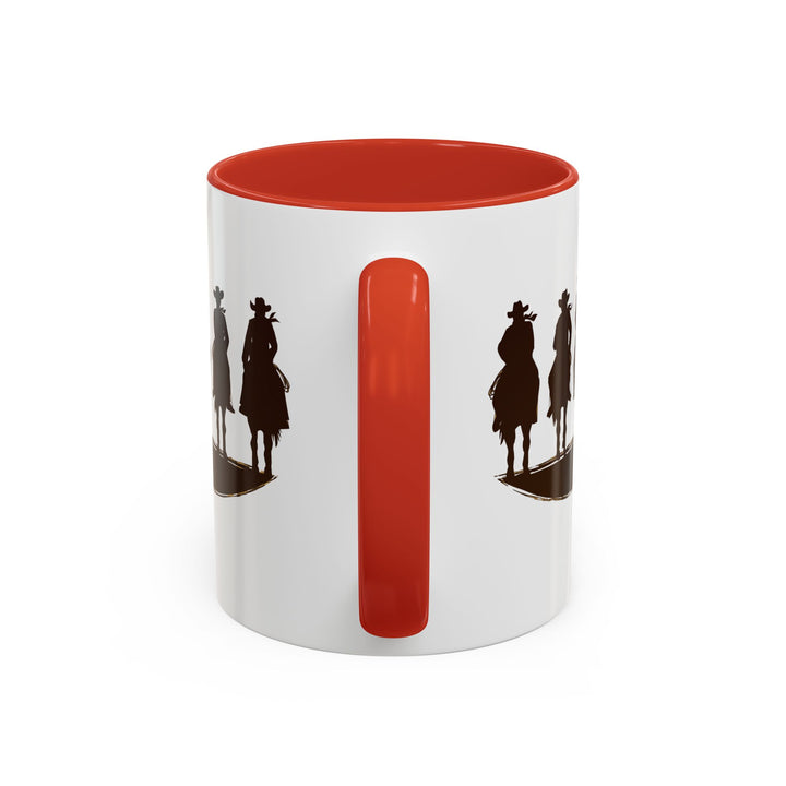 Cowboy Silhouette - Accent Coffee Mug (11, 15oz)