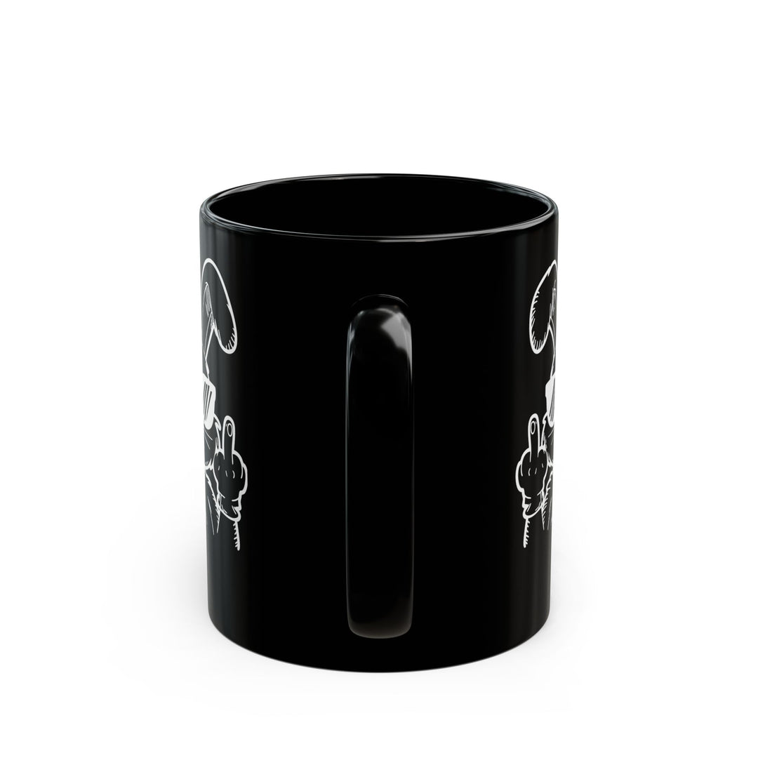 Middle Finger - Black Mug (11oz, 15oz)