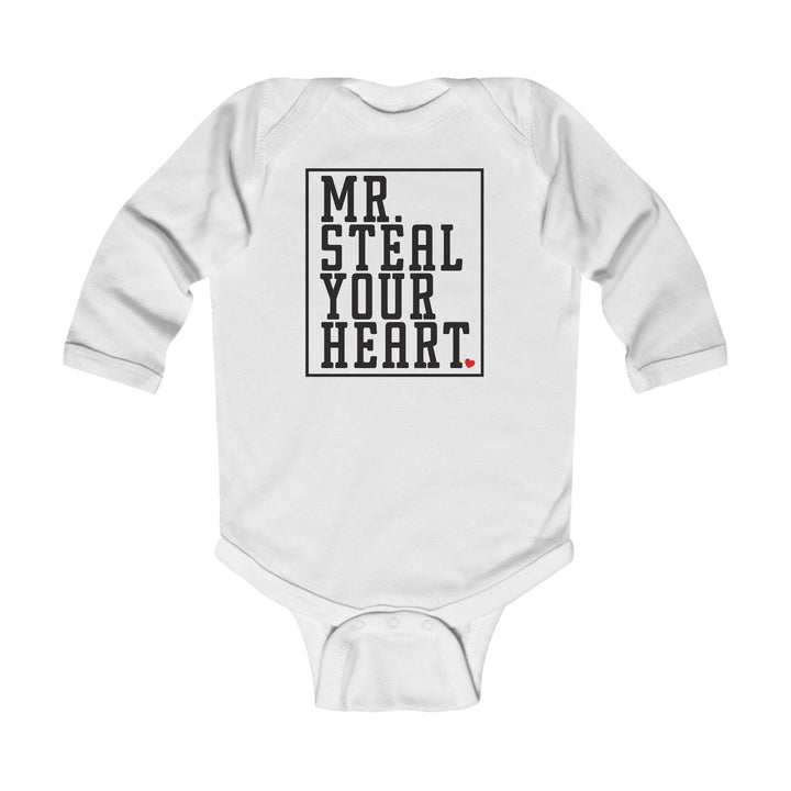 Mr. Steal Your Heart - Infant Long Sleeve Bodysuit
