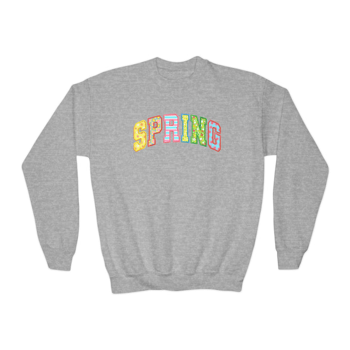 Spring Quilt - Youth Crewneck Sweatshirt