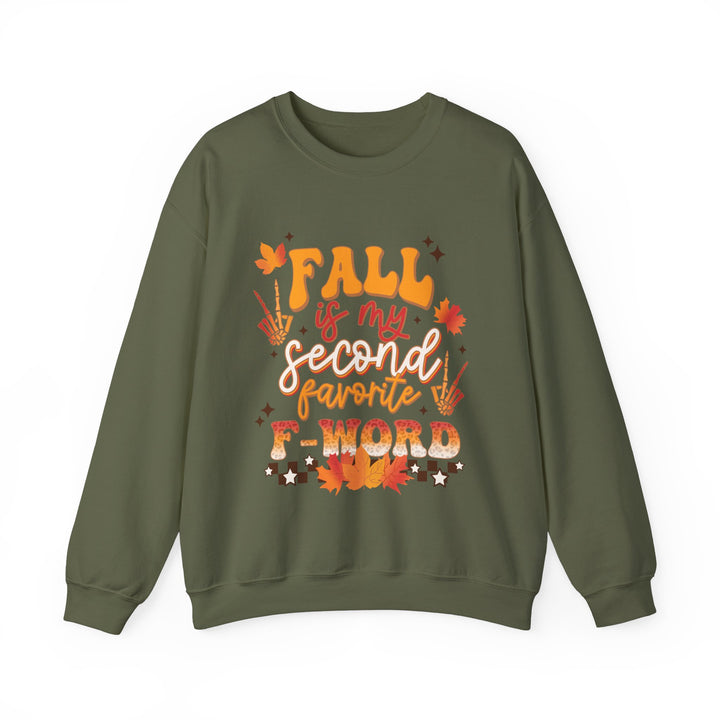 Fall Is My Second Favorite F Word - Unisex Heavy Blend™ Crewneck Sweatshirt