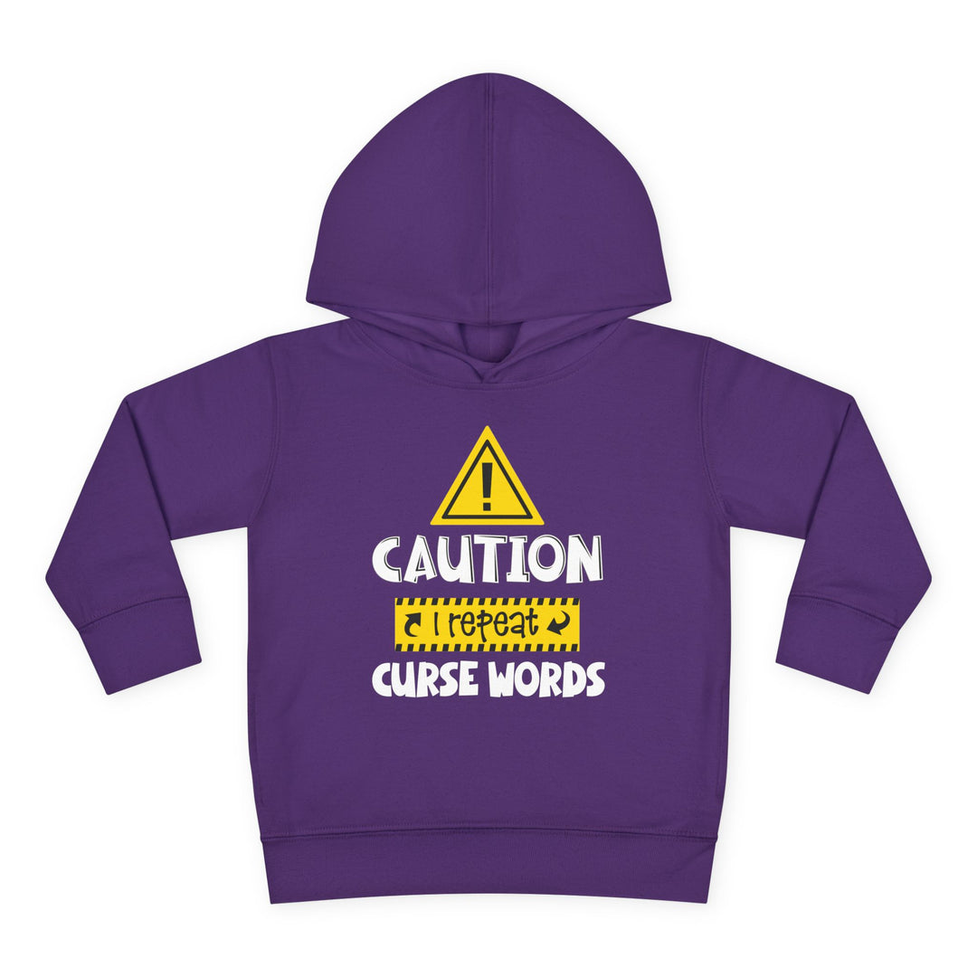 Caution - Toddler Pullover Fleece Hoodie