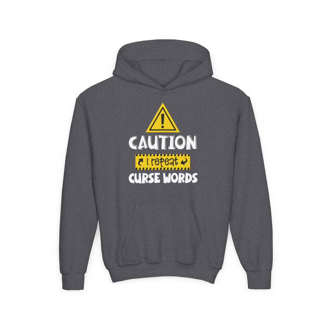 Caution - Youth Heavy Blend Hooded Sweatshirt