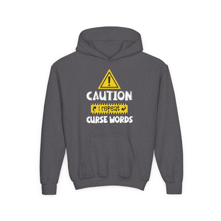 Caution - Youth Heavy Blend Hooded Sweatshirt