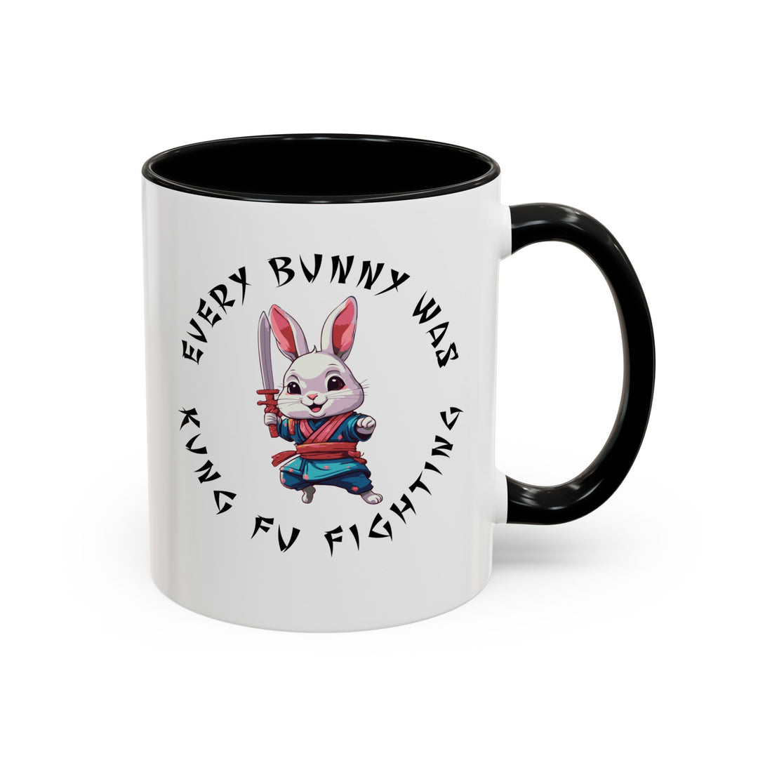 Kung Fu Fighting - Accent Coffee Mug (11, 15oz)