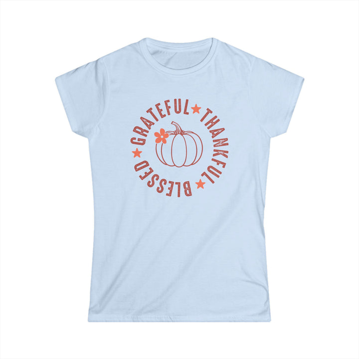 Grateful Thankful Blessed - Women's Softstyle Tee