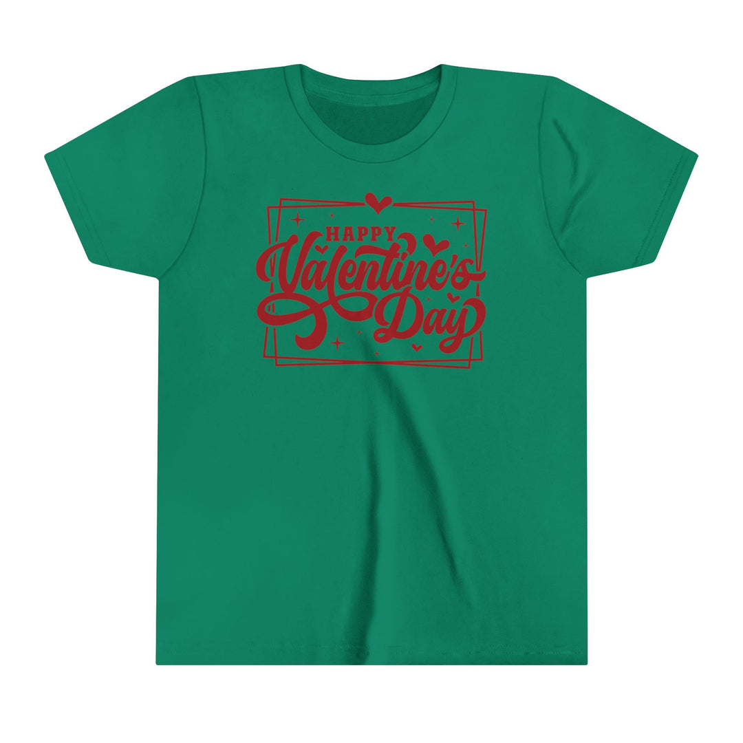 Happy Valentine's Day W/Hearts - Youth Short Sleeve Tee