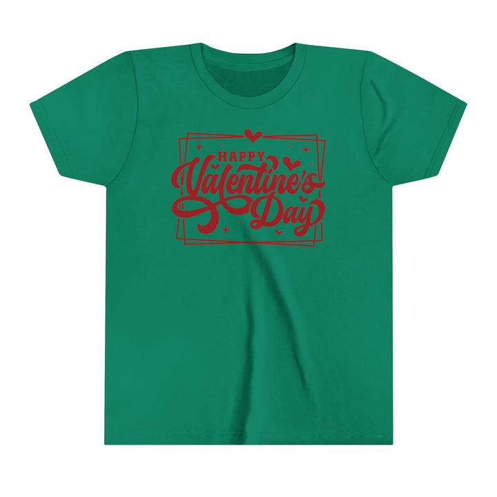 Happy Valentine's Day W/Hearts - Youth Short Sleeve Tee