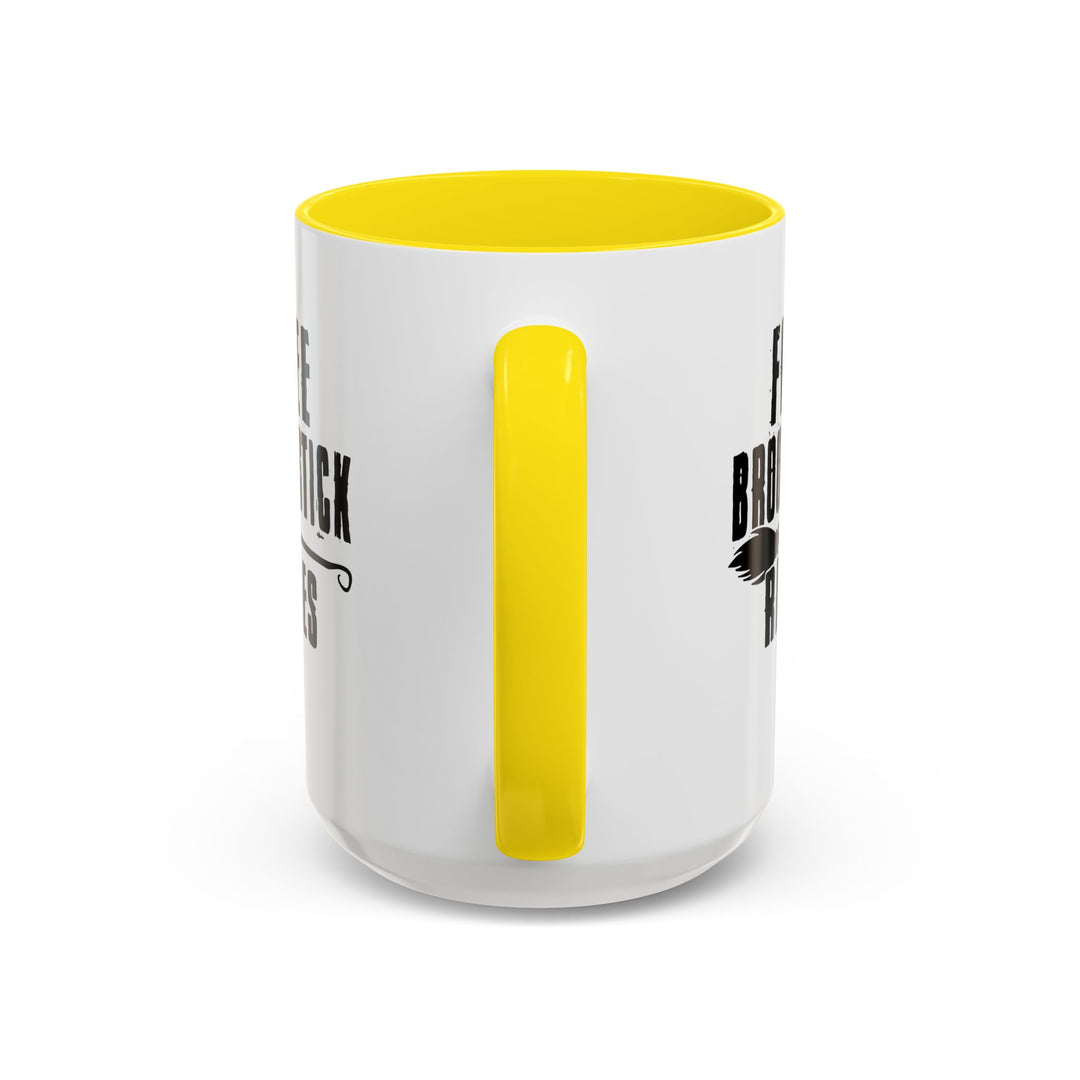 Free Broomstick Rides - Accent Coffee Mug (11, 15oz)