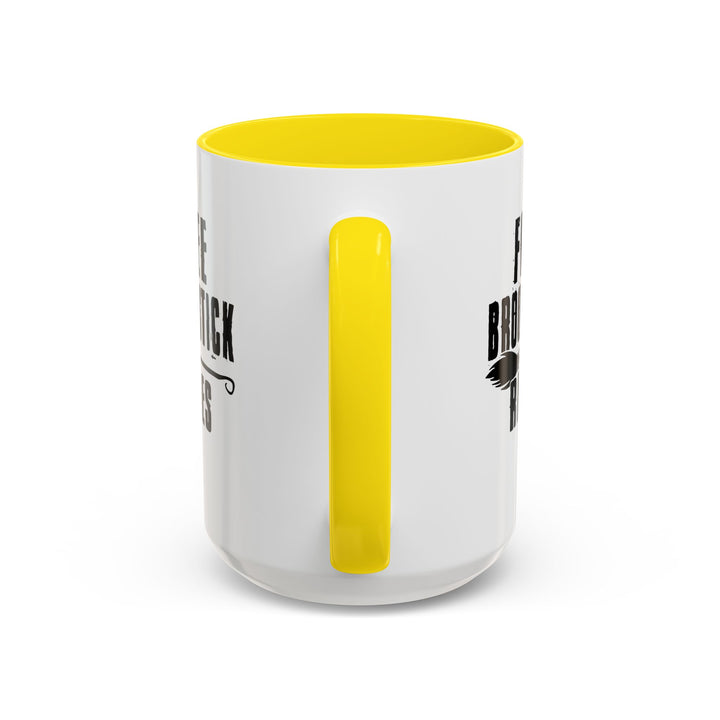 Free Broomstick Rides - Accent Coffee Mug (11, 15oz)