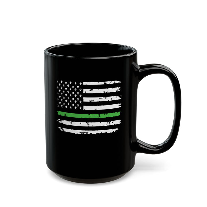 Green Line Flag - Black Mug (11oz, 15oz)