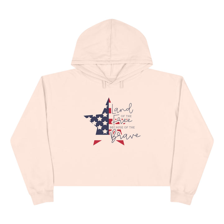 Land Of The Free - Crop Hoodie