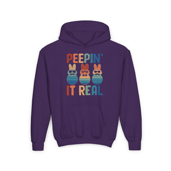 Peepin It Real - Youth Heavy Blend Hooded Sweatshirt