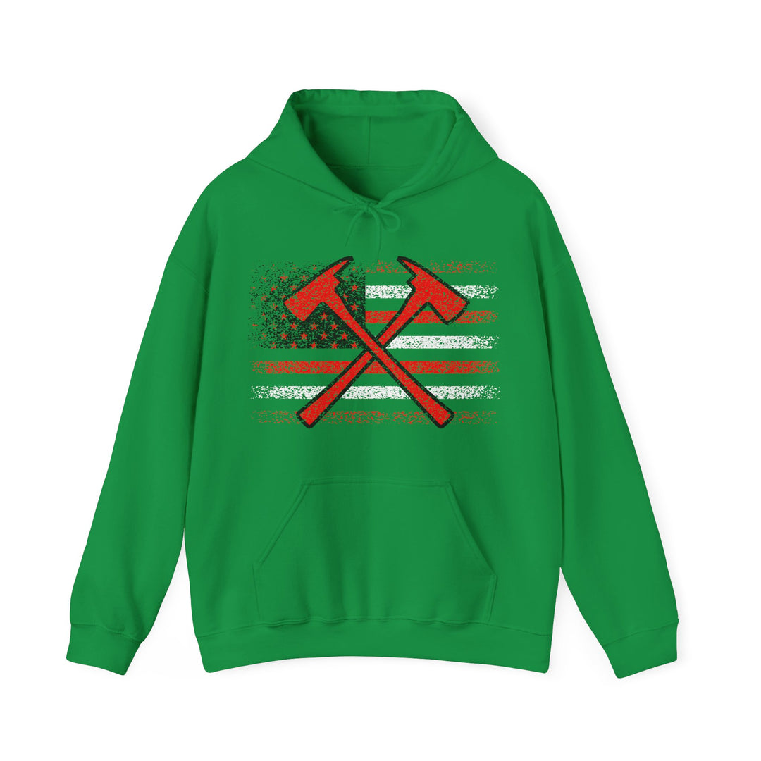 Firefighter American Flag - Unisex Heavy Blend™ Hooded Sweatshirt