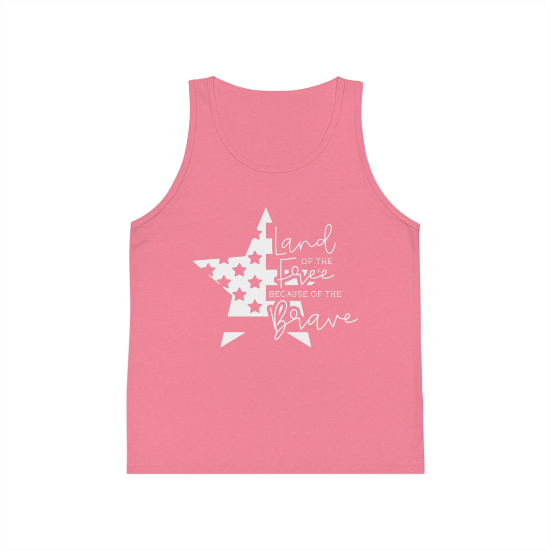 Land Of The Free - Kid's Jersey Tank Top