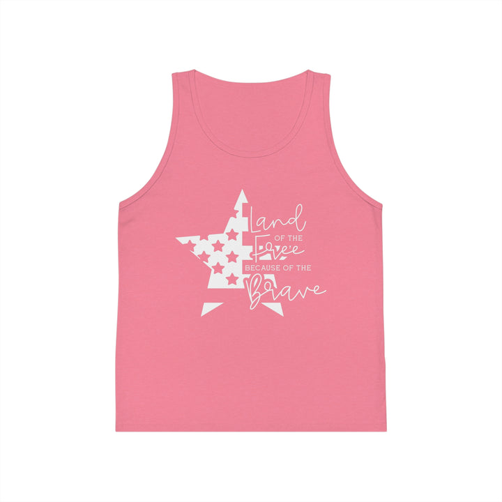 Land Of The Free - Kid's Jersey Tank Top