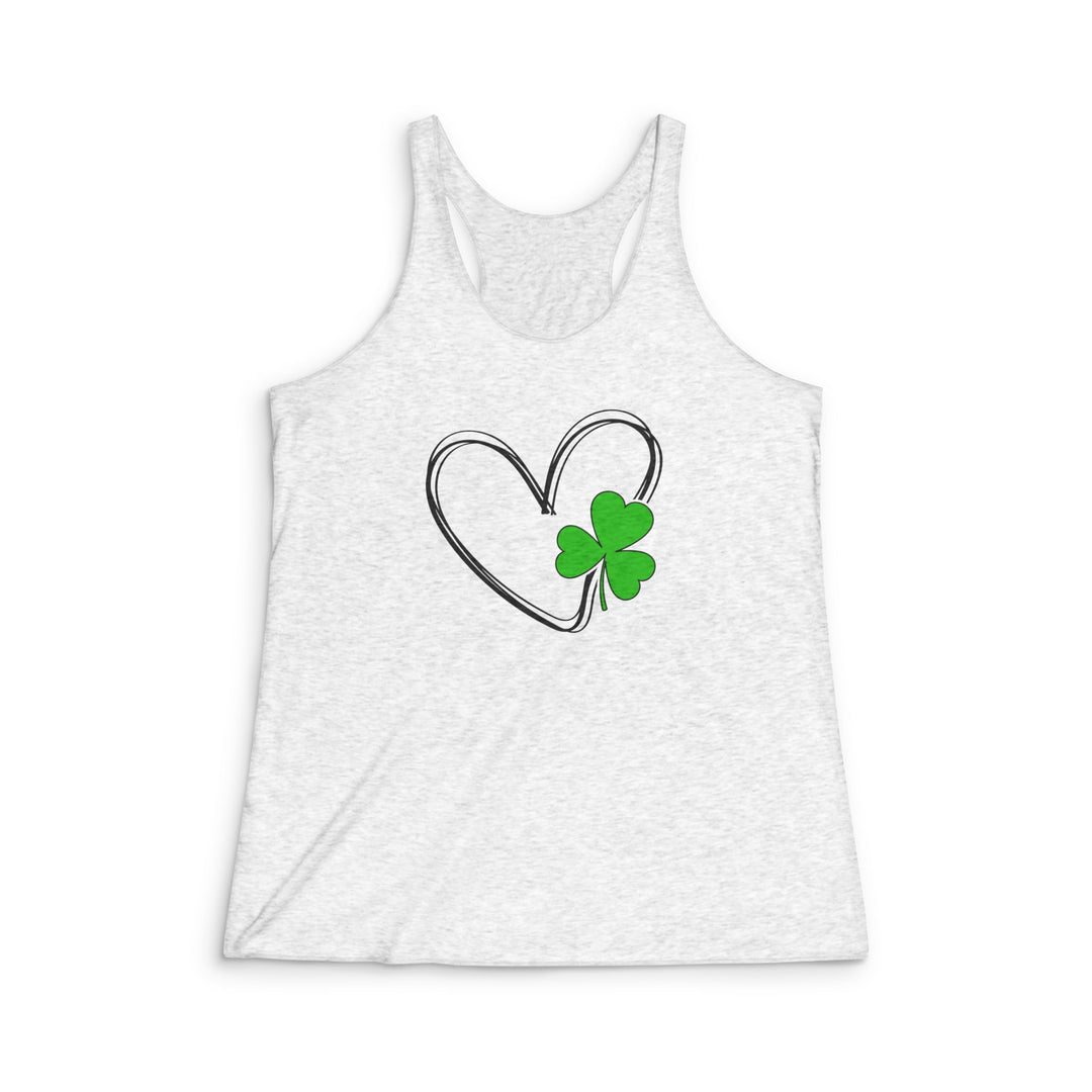 Heart & Clover - Women's Tri-Blend Racerback Tank
