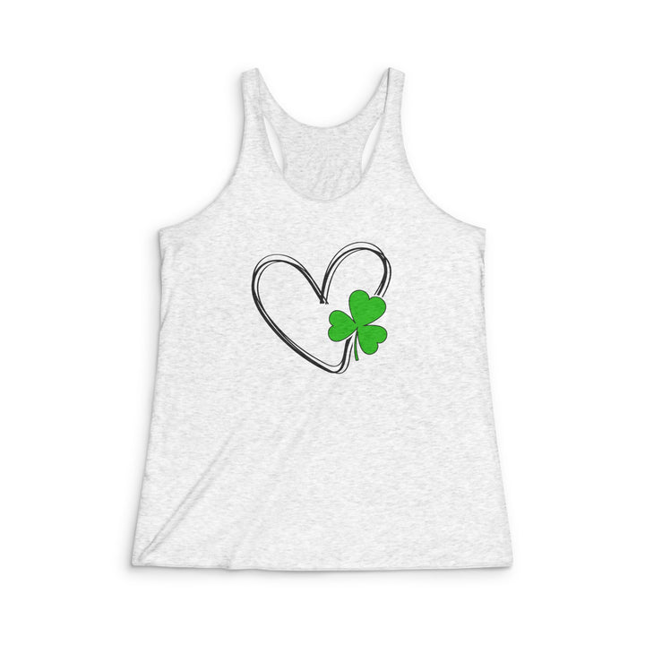 Heart & Clover - Women's Tri-Blend Racerback Tank