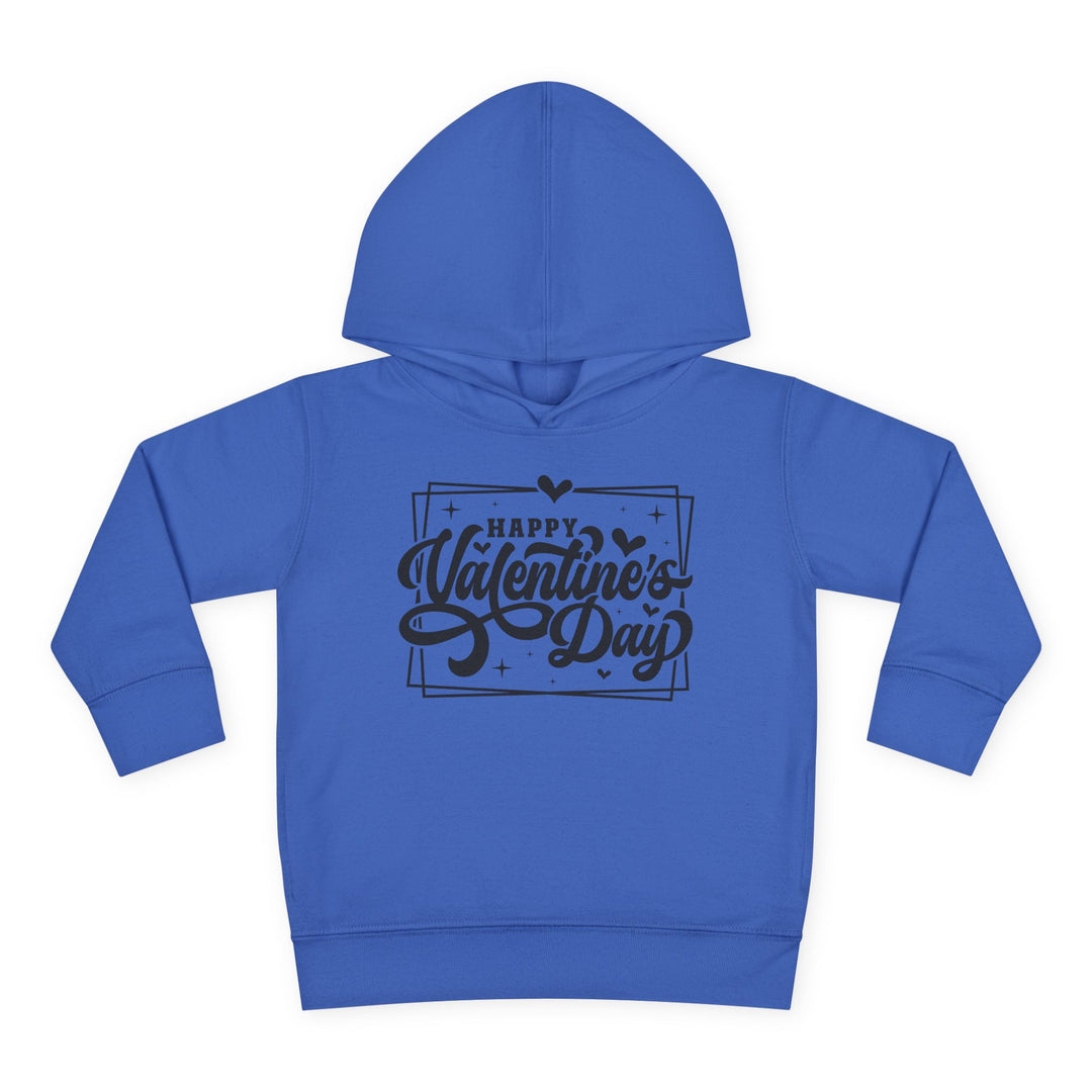 Happy Valentine's Day W/Hearts - Toddler Pullover Fleece Hoodie