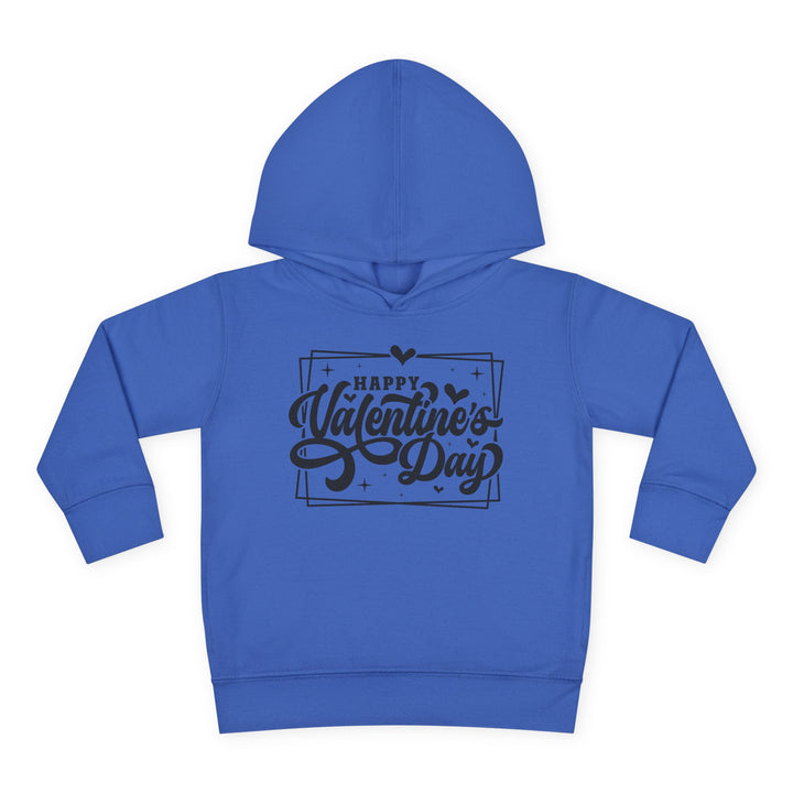 Happy Valentine's Day W/Hearts - Toddler Pullover Fleece Hoodie