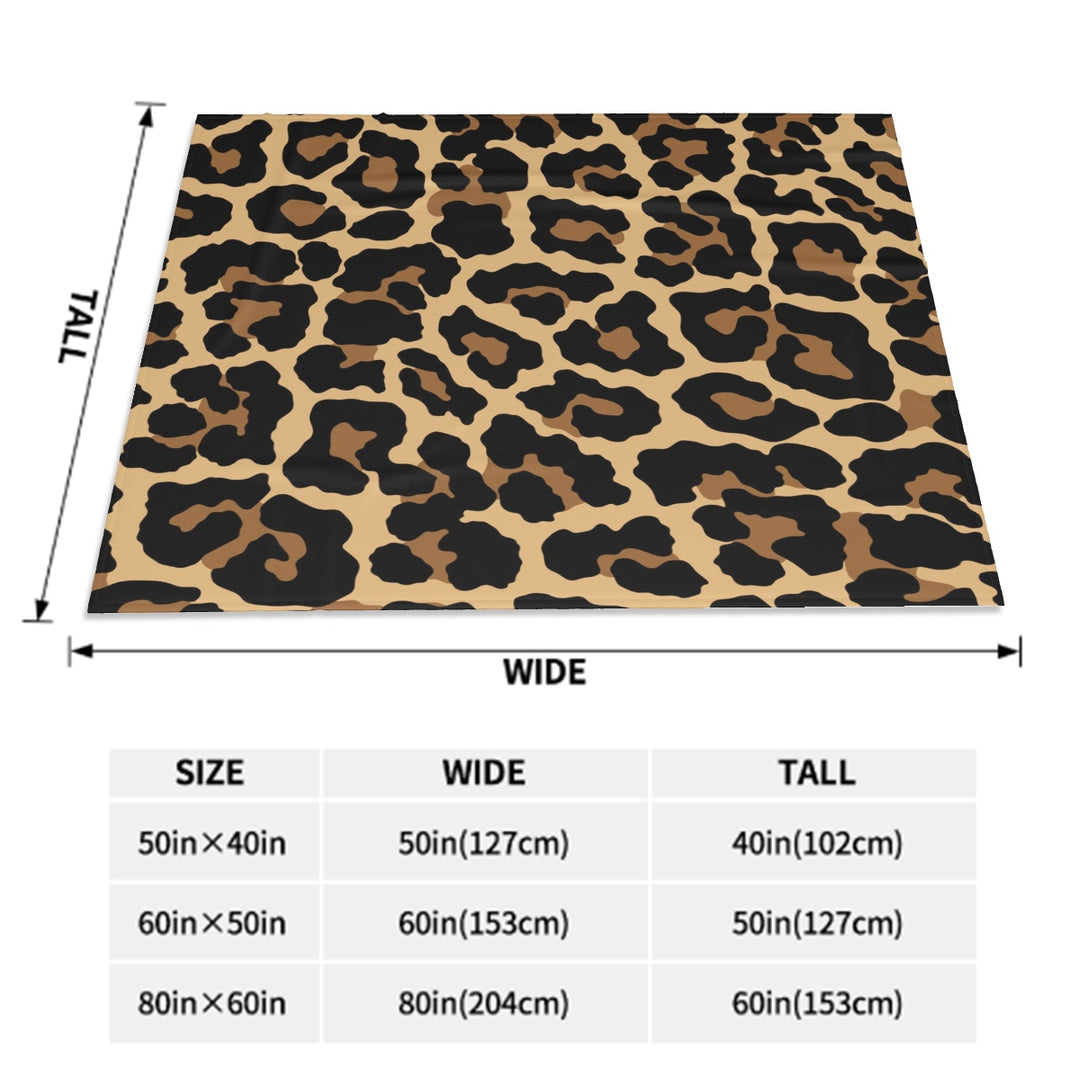 Black Leopard - Sofa Blanket