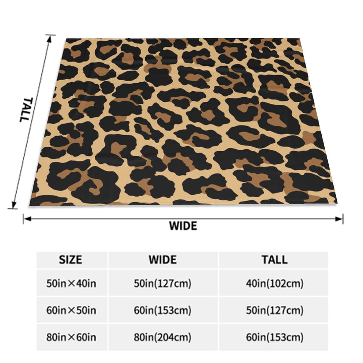 Black Leopard - Sofa Blanket