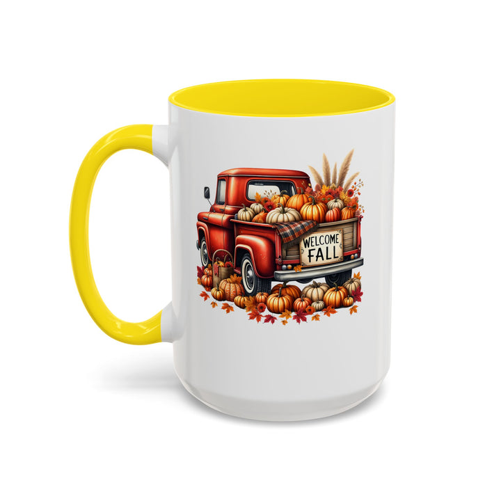 Welcome Fall - Accent Coffee Mug (11, 15oz)