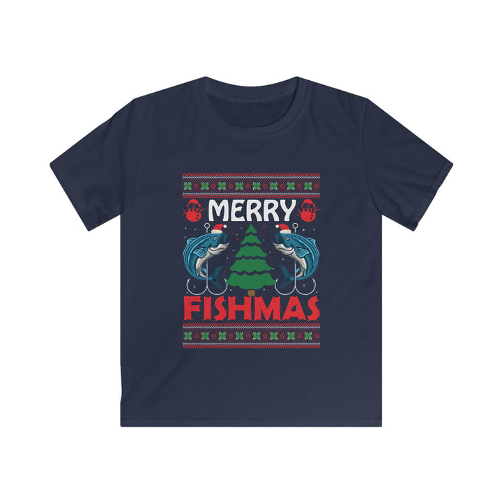 Merry Fishmas - Kids Softstyle Tee