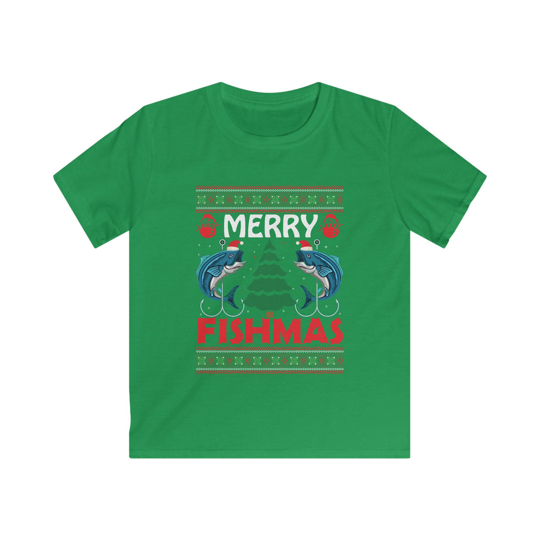 Merry Fishmas - Kids Softstyle Tee