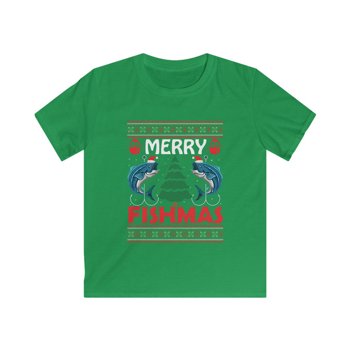 Merry Fishmas - Kids Softstyle Tee