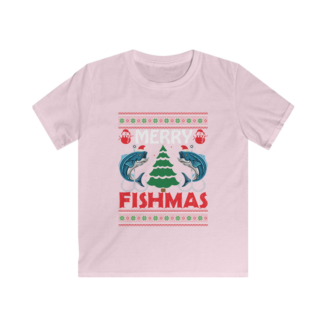 Merry Fishmas - Kids Softstyle Tee