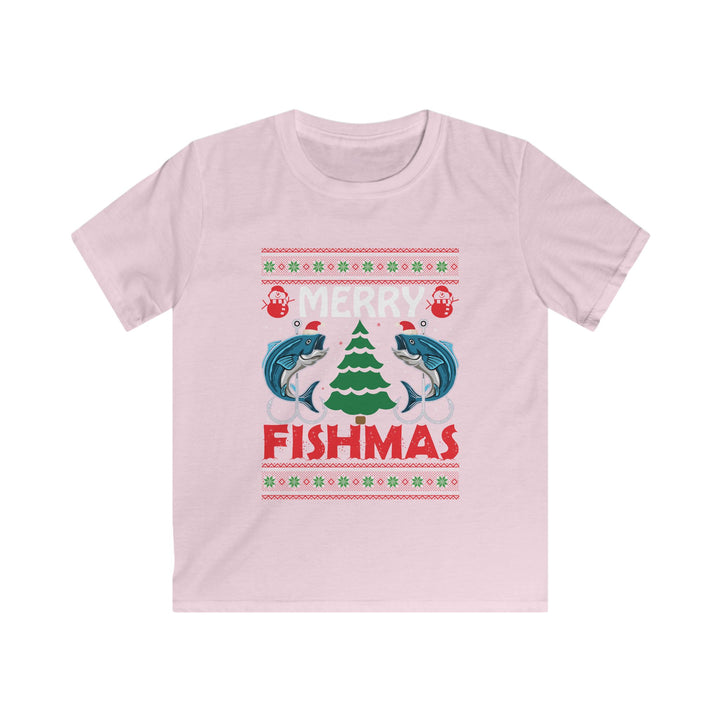 Merry Fishmas - Kids Softstyle Tee