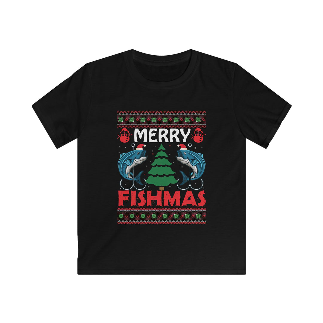 Merry Fishmas - Kids Softstyle Tee