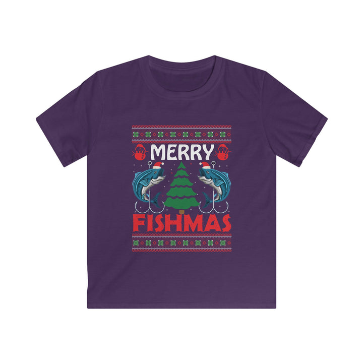 Merry Fishmas - Kids Softstyle Tee