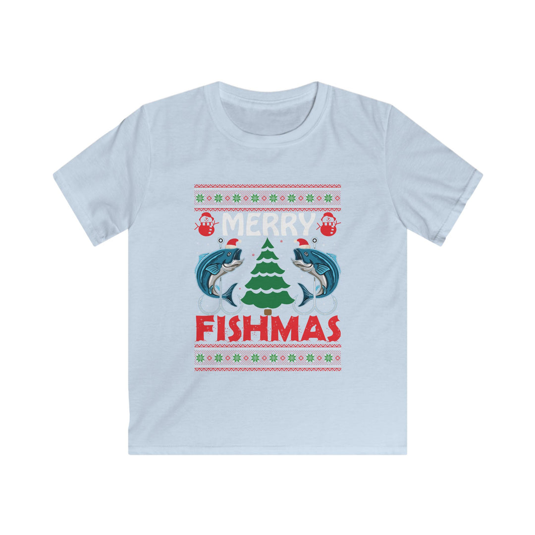 Merry Fishmas - Kids Softstyle Tee