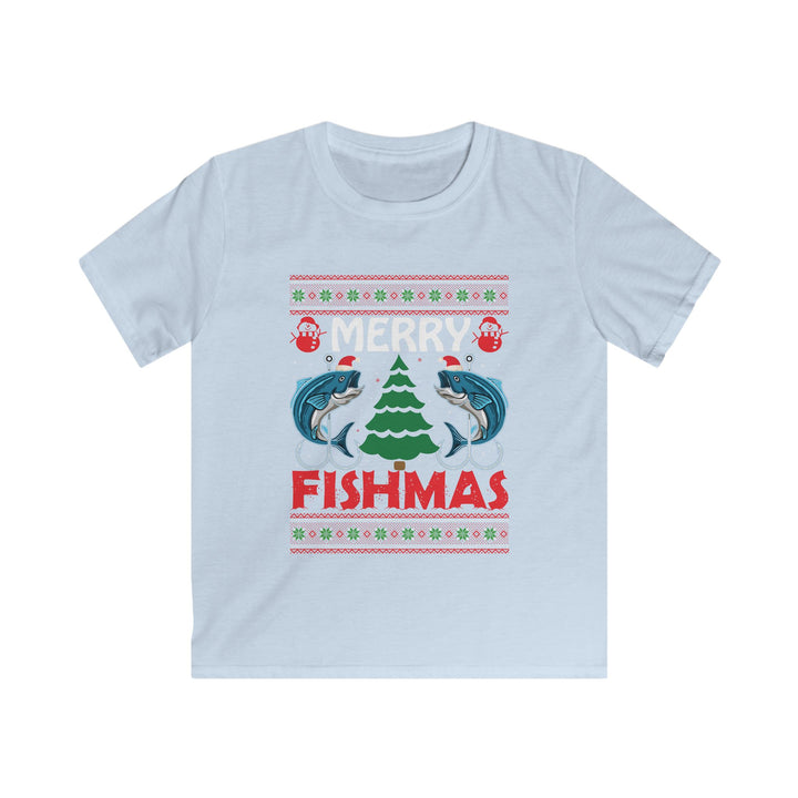 Merry Fishmas - Kids Softstyle Tee