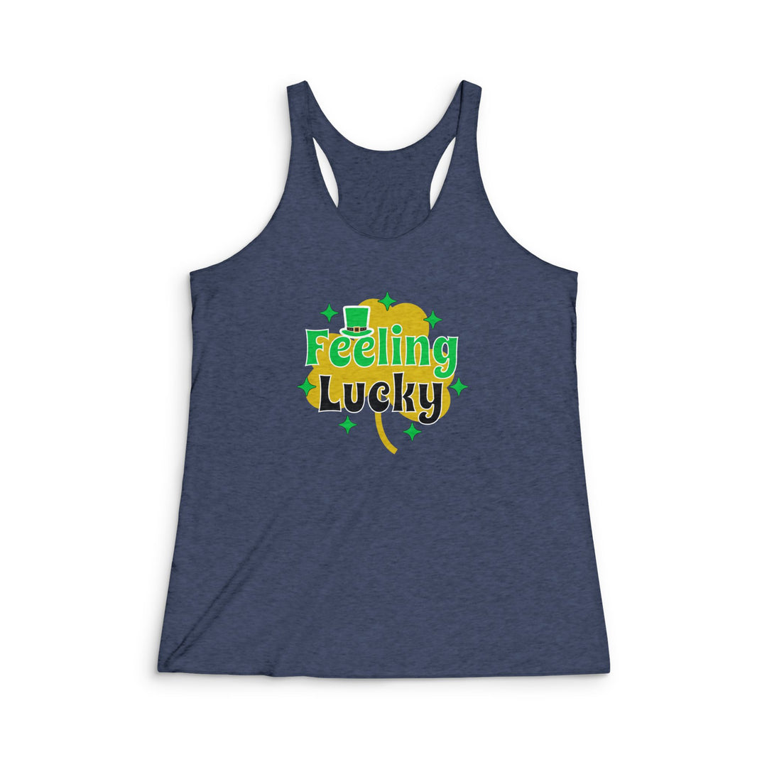Feeling Lucky - Women's Tri-Blend Racerback Tank