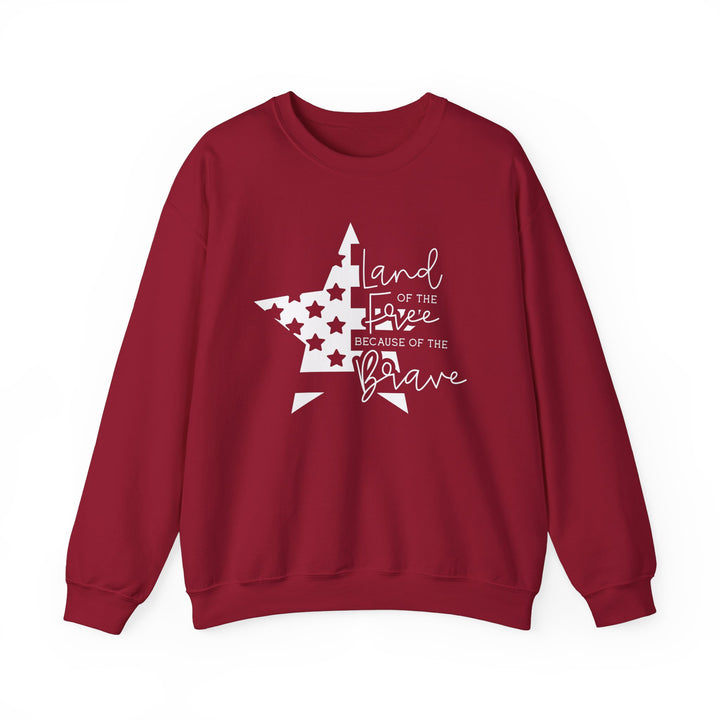 Land Of The Free - Unisex Heavy Blend™ Crewneck Sweatshirt