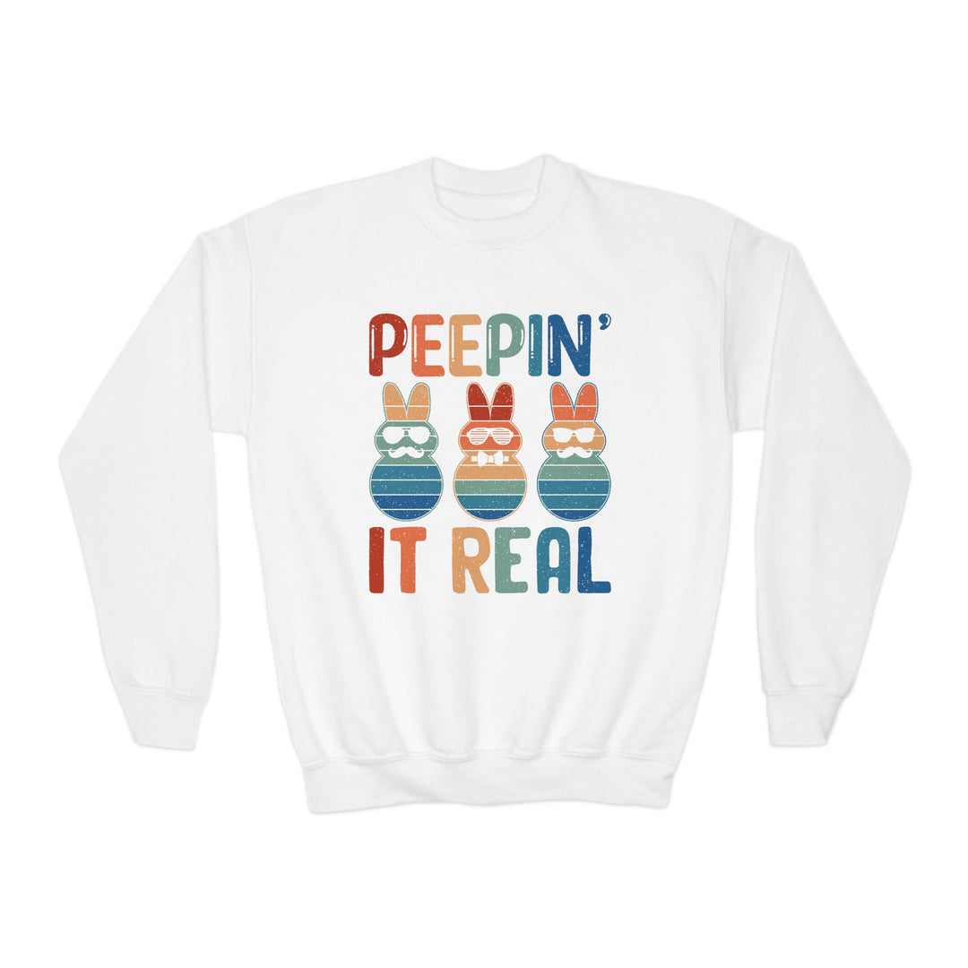 Peepin It Real - Youth Crewneck Sweatshirt