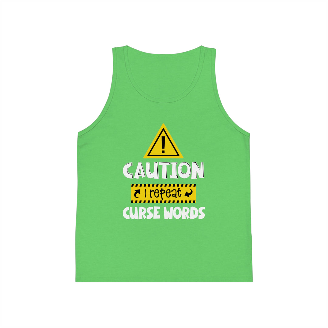Caution - Kid's Jersey Tank Top