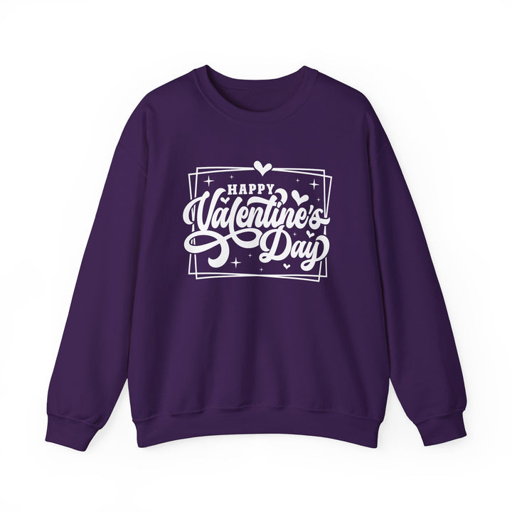 Happy Valentine's Day W/Hearts - Unisex Heavy Blend™ Crewneck Sweatshirt